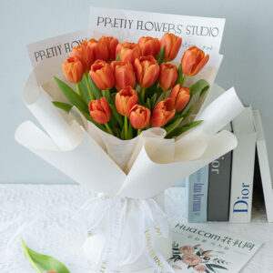 Meet the beauty - 19 Tulips in a bouquet - Image 5